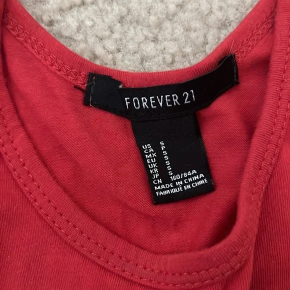 Forever 21 Red Graphic Tank Top - Picture 2 of 3